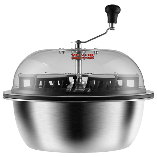 VEVOR 19" Blattschüssel-Trimmer – manuelle Erntemaschine mit Netz & 3 Edelstahlklingen – für nasse & trockene Pflanzen Grow