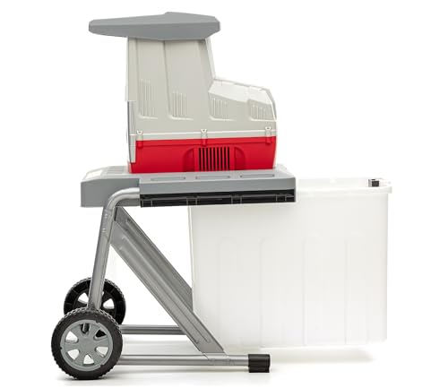 IKRA 81002880 Elektro Gartenhäcksler Walzenhäcksler ILH 3000 A, leise robust wartungsarm, Starke 3.000 Watt, Aststärke bis 44mm, 230 V