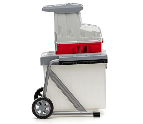 IKRA 81002880 Elektro Gartenhäcksler Walzenhäcksler ILH 3000 A, leise robust wartungsarm, Starke 3.000 Watt, Aststärke bis 44mm, 230 V