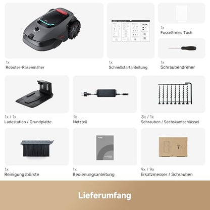 MOVA LiDAX Ultra 1600 Mähroboter 1600 m² – Ohne Begrenzungskabel, 3D LiDAR+Vision, 4G, Kantenschnitt