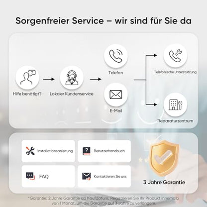 Sunseeker S4 Mähroboter 1000 m² – Ohne Begrenzungskabel, 3D LiDAR, 42% Steigung, App