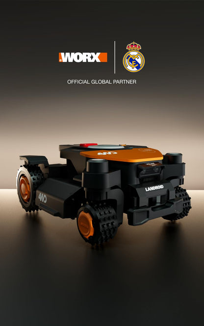WORX Landroid Vision Cloud WR342E 4WD Mähroboter 2000 m² – Ohne Begrenzungskabel, RTK, 84% Steigung