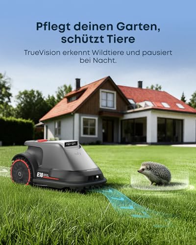 eufy E18 Mähroboter 1200 m² – Ohne Begrenzungskabel, TrueVision, Präzisionsrandschnitt