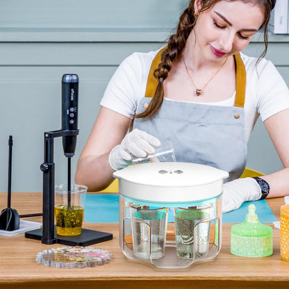 ISTOYO Vakuumkammer 95 kPa für Harz – entfernt 99 % Blasen in 8 Min – für Epoxidharz, Silikon, DIY & Schmuck