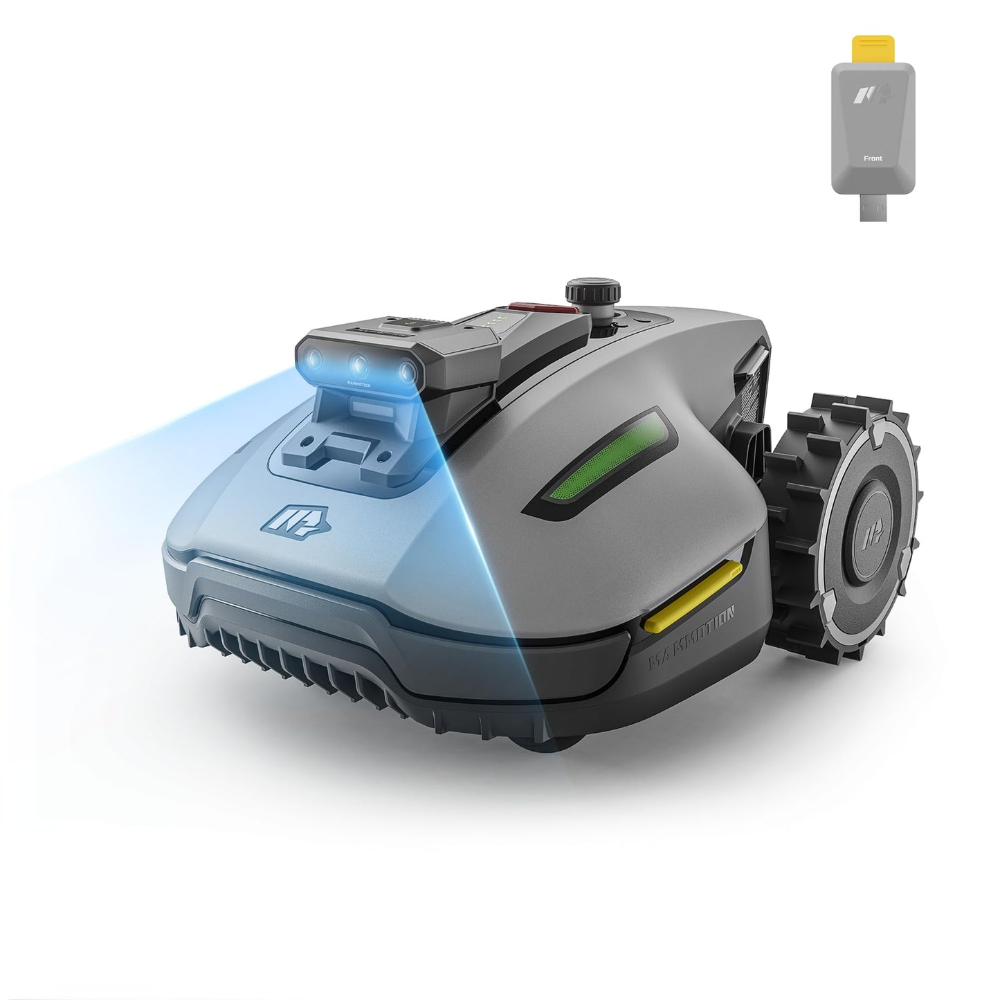 MAMMOTION YUKA mini 2 Mähroboter 500 m² – Ohne Begrenzungskabel, 3-Kamera-Vision, 4G