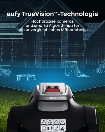 eufy E18 Mähroboter 1200 m² – Ohne Begrenzungskabel, TrueVision, Präzisionsrandschnitt