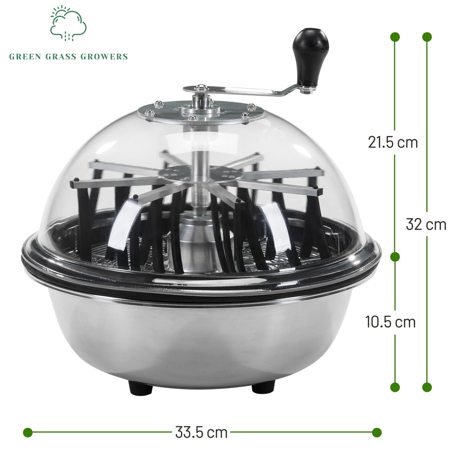 Green Grass Growers 33 cm Blattschüssel-Trimmer – für Blätter, Knospen, Wurzeln – scharf wie 30 Scheren – Garten & Hydroponik