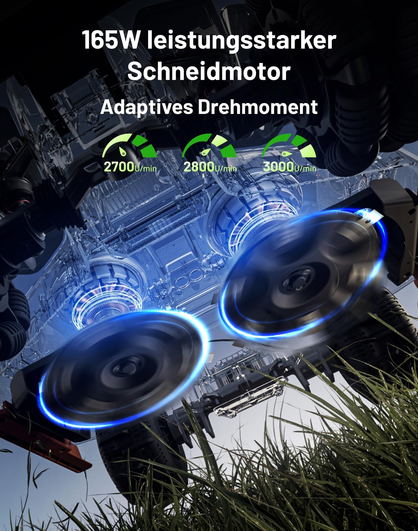 MAMMOTION LUBA 3 AWD Mähroboter 3000 m² inkl. Garage – Ohne Begrenzungskabel, LiDAR+NetRTK, 80% Steigung