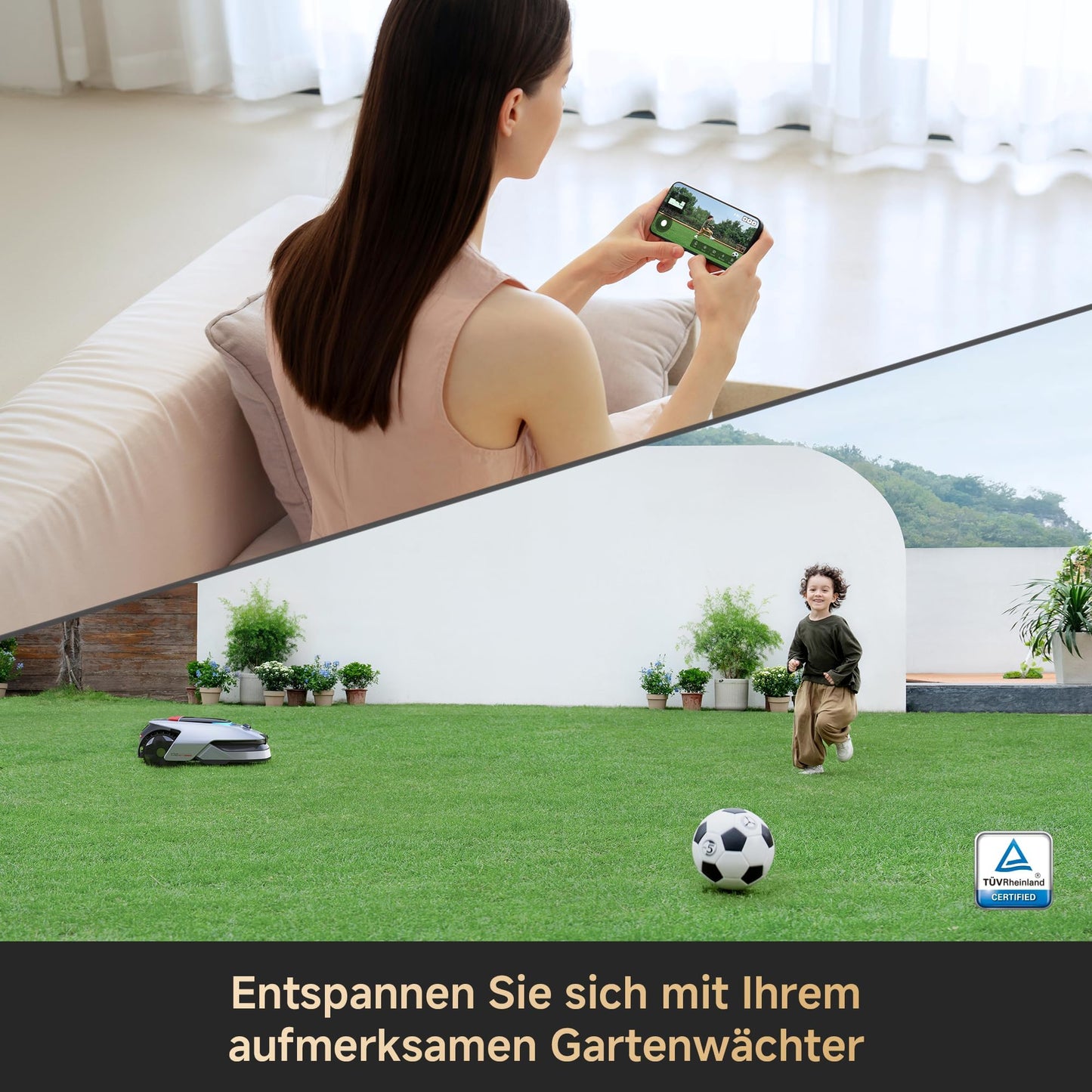 Dreame A2 3000 Mähroboter 3000 m² – Ohne Begrenzungskabel, 3D LiDAR+Vision, OmniSense 2.0