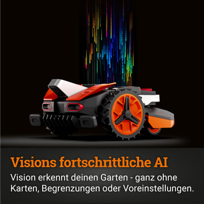 WORX Landroid Vision L1600 WR216E.1 Mähroboter 1600 m² – Ohne Begrenzungskabel, KI-Hindernisvermeidung