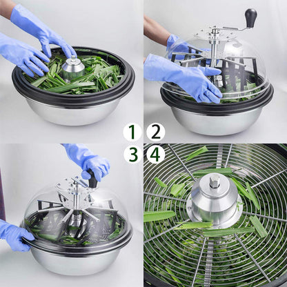 Mi hogar 19 Zoll Schüsseltrimmer – Twisted Spin Cut für Pflanzenknospen & Blumen – mit scharfen Zahnrädern