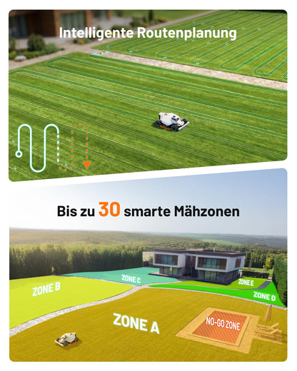 MAMMOTION LUBA 3 AWD Mähroboter 3000 m² – Ohne Begrenzungskabel, LiDAR+NetRTK, 80% Steigung