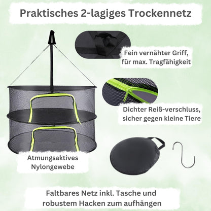 TINY FARM Trim Bin Set – mit Pollensieb, Trimmscheren & Netz – ergonomisches Trimming Tray & Dry Sift Sieb für Ernte & Grow