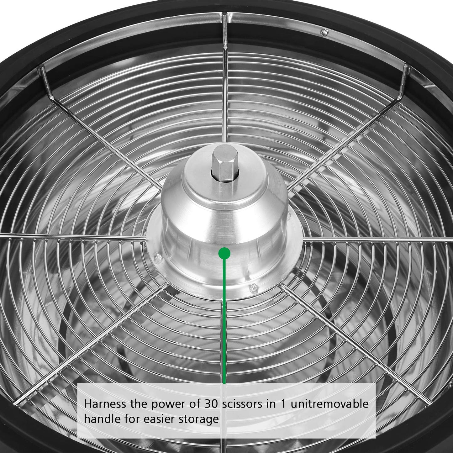 Mi hogar 19 Zoll Schüsseltrimmer – Twisted Spin Cut für Pflanzenknospen & Blumen – mit scharfen Zahnrädern