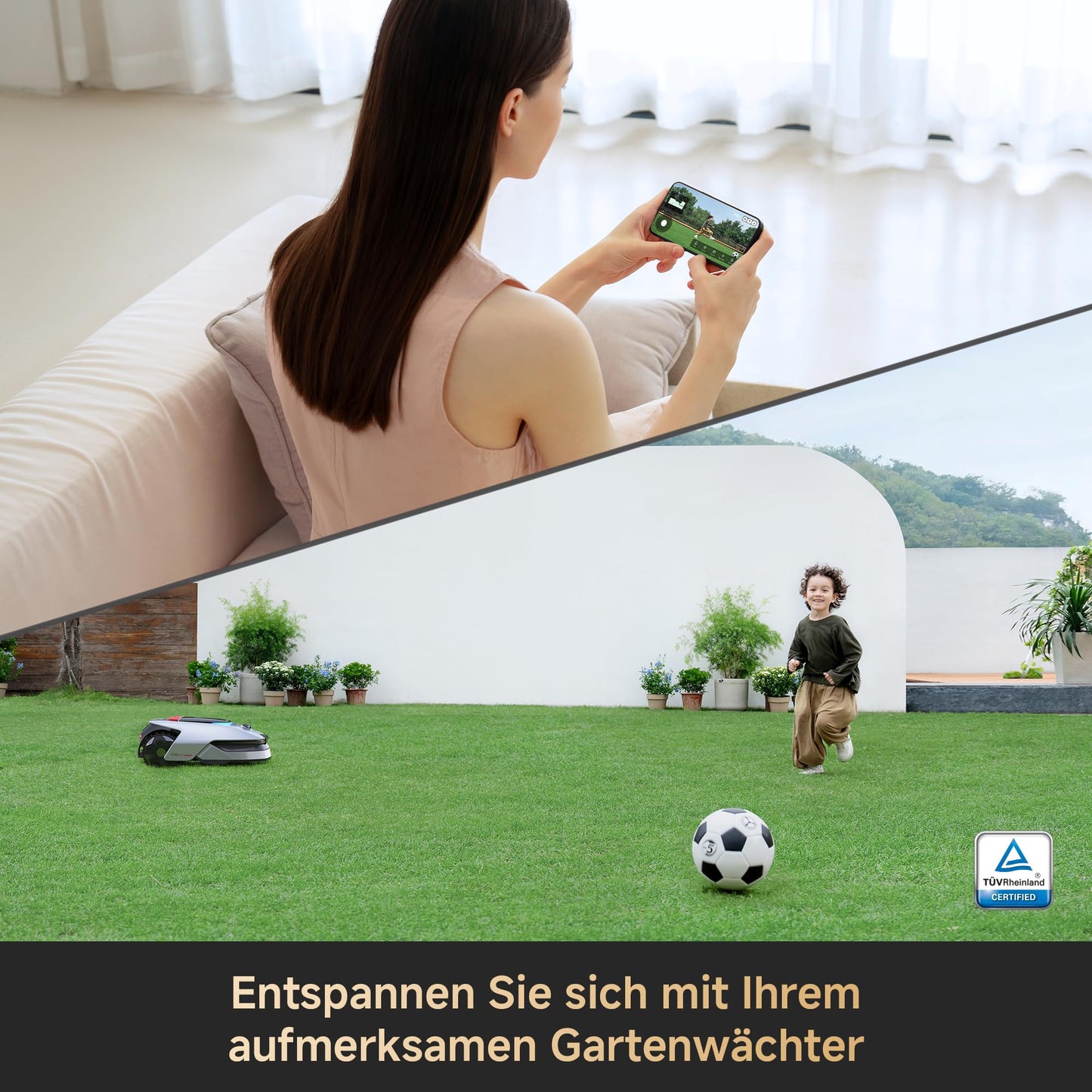 Dreame A2 3000 Mähroboter 3000 m² – Ohne Begrenzungskabel, 3D LiDAR+Vision, OmniSense 2.0