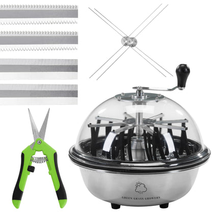 Green Grass Growers 33 cm Blattschüssel-Trimmer – für Blätter, Knospen, Wurzeln – scharf wie 30 Scheren – Garten & Hydroponik