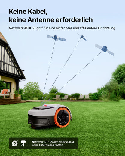 Navimow i208 AWD Mähroboter 800 m² – Ohne Begrenzungskabel, NRTK+Vision, 45% Steigung