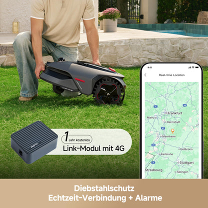 MOVA LiDAX Ultra 1600 Mähroboter 1600 m² – Ohne Begrenzungskabel, 3D LiDAR+Vision, 4G, Kantenschnitt