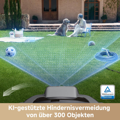 MOVA ViAX 250 Mähroboter 250 m² – Ohne Begrenzungskabel, Dual-Vision, Kantenschnitt