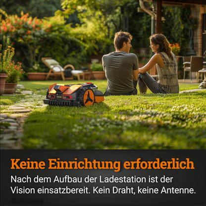 WORX Landroid Vision M550 WR205E Mähroboter 550 m² – Ohne Begrenzungskabel, KI-Hindernisvermeidung