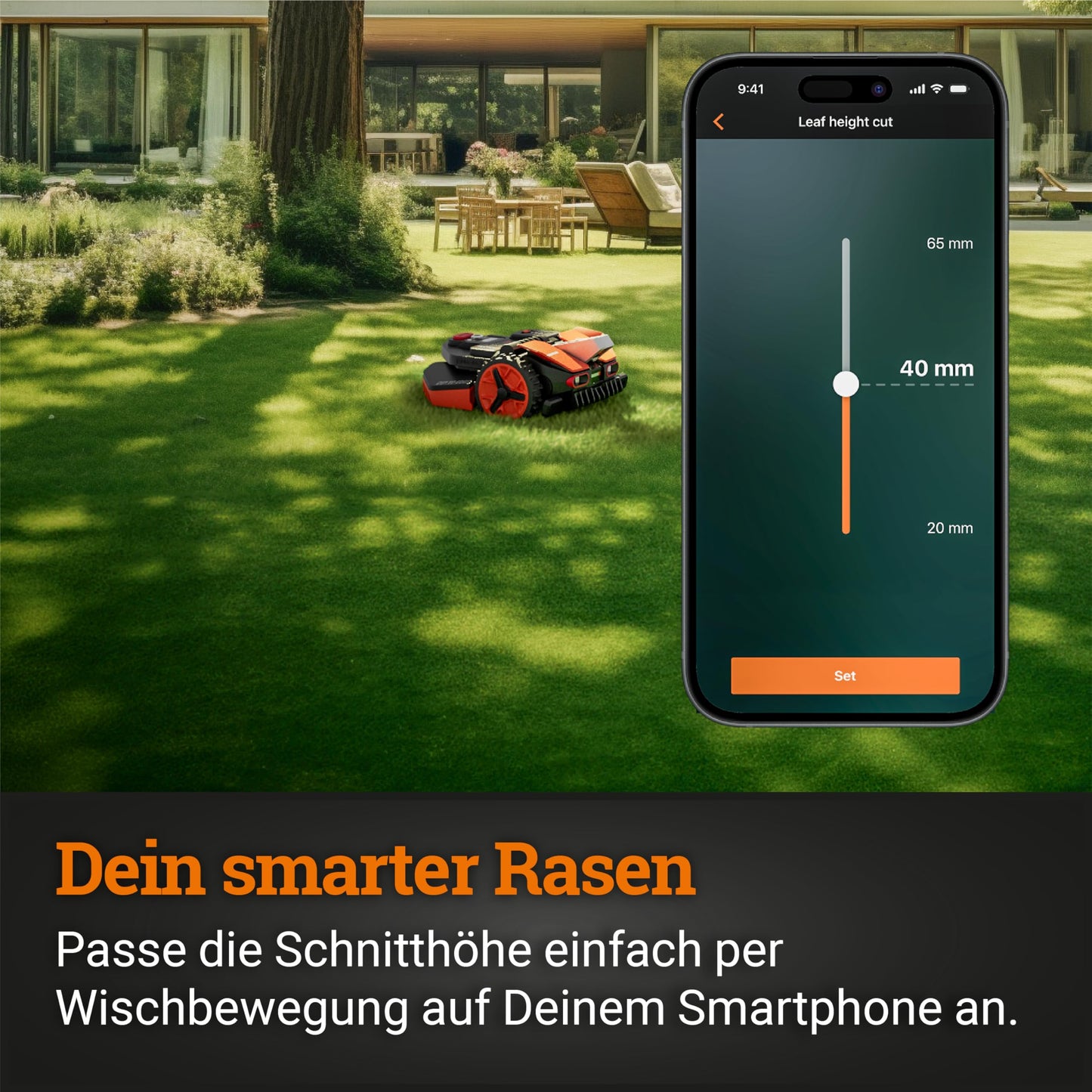 WORX Landroid Vision L1600 WR216E.1 Mähroboter 1600 m² – Ohne Begrenzungskabel, KI-Hindernisvermeidung