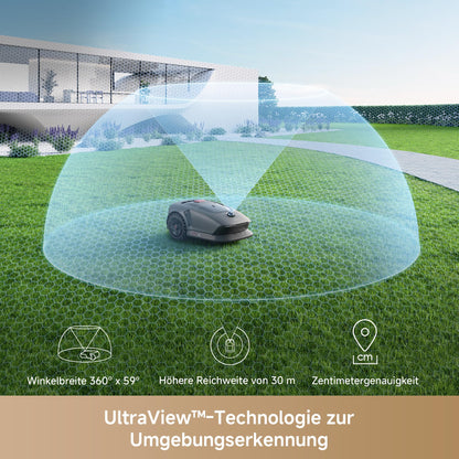 MOVA 1000 Mähroboter 1000 m² – Ohne Begrenzungskabel, 3D LiDAR, 360° Vision