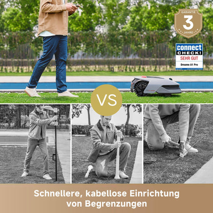 Dreame A1 Pro Mähroboter 2000 m² – Ohne Begrenzungskabel, 3D LiDAR, OmniSense