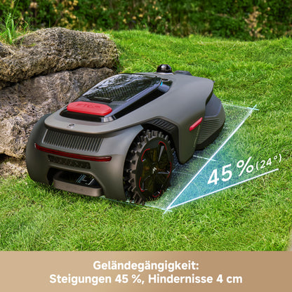 MOVA LiDAX Ultra 1600 Mähroboter 1600 m² – Ohne Begrenzungskabel, 3D LiDAR+Vision, 4G, Kantenschnitt