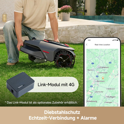 MOVA LiDAX Ultra 1200 Mähroboter 1200 m² – Ohne Begrenzungskabel, 3D LiDAR+Vision, 5 cm Kantenschnitt