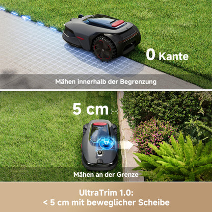 MOVA LiDAX Ultra 1600 Mähroboter 1600 m² – Ohne Begrenzungskabel, 3D LiDAR+Vision, 4G, Kantenschnitt